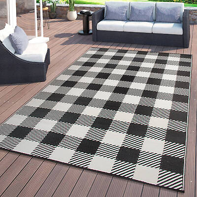 #ad Rugshop Outdoor Carpet Buffalo Plaid Reversible Plastic Outdoor Rugs Patio Rugs $69.72