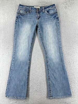 #ad Maurices Pants Womens 7 Blue Denim Jeans Morgan New Boot Light Wash Cotton $15.39