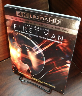 #ad First Man 4K UHD Blu ray No Digital Slipcover Free Shipping with Tracking $24.98