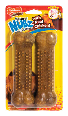 #ad Nylabone Nubz Chicken Chews For Dogs 2 pk $10.99