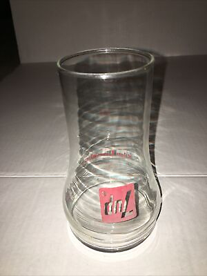 #ad VINTAGE 7 UP GLASS THE UNCOLA Upside Down Glass Soda Pop 1970#x27;s $5.00
