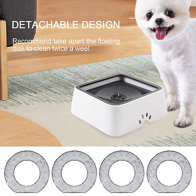 #ad New Pet Dog Cat Water Bowl 2L Slow Feeder Dispenser Dust Free Non Skid $49.30