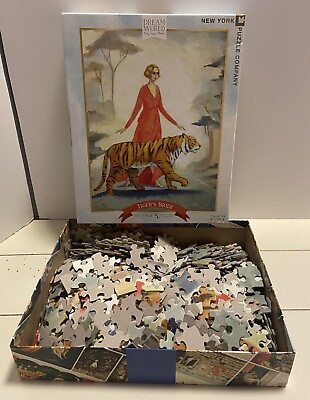 #ad Tigers Bride Dream World 500 Piece Jigsaw Puzzle by Emily Winfield Martin USA $21.50