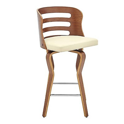 #ad 26quot; Verne Counter Height Barstool with Faux Leather and Wood Finish $48.99