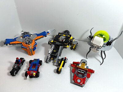 #ad LEGO Heroes Partials LOT: Milano 76081 batmobile 76055 Brainiac Attack 76040 $55.00