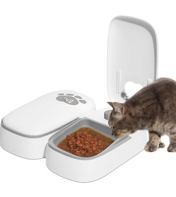 #ad Automatic Pet Feeder for Cats and Dogs 2 in 1 Upgraded Chip Timed Dry Pet Food $25.00