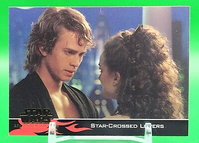 #ad STAR CROSSED LOVERS Star Wars 2005 REVENGE THE SITH Card TCG Topps Rare #37 $12.80