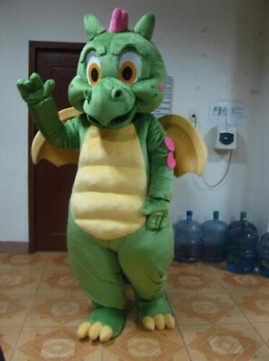 #ad Christmas Big Green Dragon Mascot Costume Cosplay Party Fancy Dress Adult Unisex $136.80