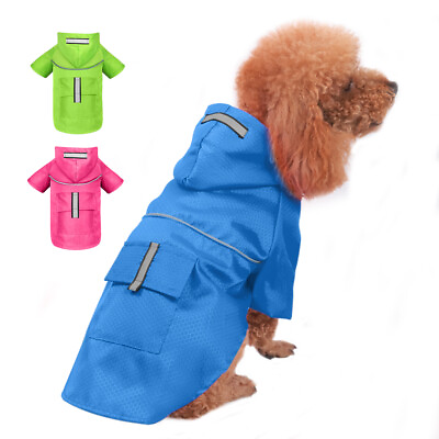 #ad Dogs Waterproof Jacket Lightweight Dog Raincoat Windproof Snow Proof Dog Vest $12.69