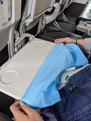 #ad airplane tray table cover for travel 20 pack of disposable covers train plane $26.95