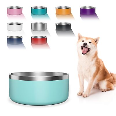 #ad Dog Bowl Stainless Steel Dog Food and Water Bowl with Non Slip Quiet Bottom... $28.30