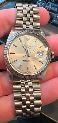 #ad Rolex Oyster Perpetual Datejust Quickset 16030 Silver Dial Jubilee 36MM $5399.00