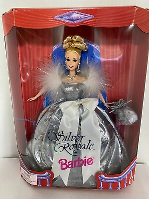 #ad 1996 Mattel Silver Royale Barbie Doll # 15952 Special Edition Brand New In Box $24.50