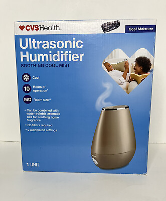 #ad CVS Health Ultrasonic Cool Mist Humidifier No Filters Required $23.39
