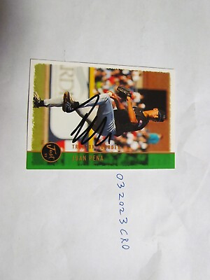 #ad 1999 Just Juan Pena signed Baseball Card $8.00