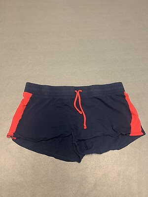 #ad Hamp;M divided shorts women’s medium blue red lounge casual $9.00