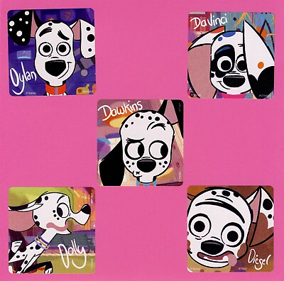 #ad 10 101 Dalmatians Large Stickers Party Favors Rewards Dog Puppy $2.20