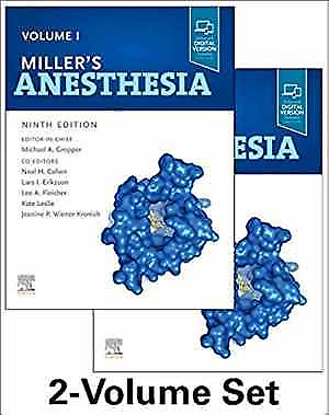 #ad Miller#x27;s Anesthesia 2 Volume Set Hardcover by Gropper MD Michael A.; New h $218.53