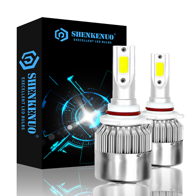 #ad Pair Super White LED Headlight Kit 9005 HB3 65W 6000K 10000LM Hi Low Beam Bulbs $18.16