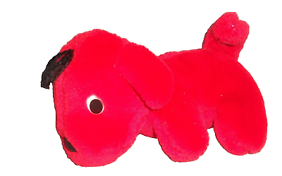 #ad 1992 Vintage Dakin Clifford Big Red Dog Christmas Plush 5quot; Stuffed Toy Puppy $5.99