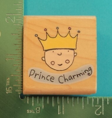 #ad PRINCE CHARMING Rubber Stamp by Rubber Stampede 2843C $3.60