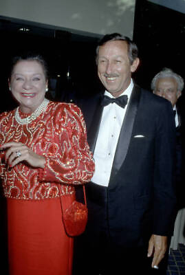 #ad Roy E Disney of The Walt Disney Company amp; wife 1987 Old Photo 1 AU $8.50