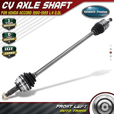#ad CV Axle Shaft Assembly for Honda Accord 1990 1993 L4 2.2L Automatic Front Left $59.99