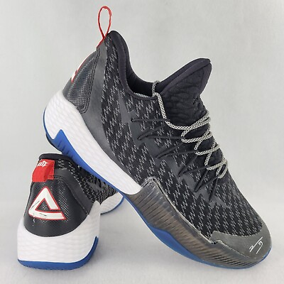 #ad PEAK LIGHTNING LOU WILLIAMS SIGNATURE Mens Sz 14 Black Basketball Shoes Sneakers $48.74