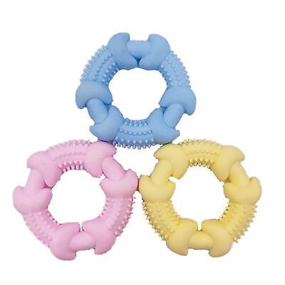 #ad Pet Dog Teething Ring Toy Puppy Teeth Grinding Toy Milk Flavor Chewing Toy $8.13