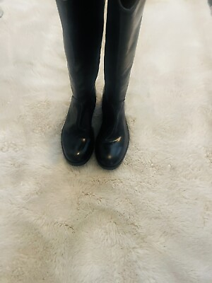 #ad Frye Melissa Black Knee High Boots Women’s Size 7 B $75.00