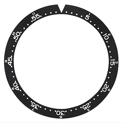 #ad REPLACEMENT BEZEL INSERT BLACK W PEARL FOR WATCH 39MM X 31.80MM $84.95