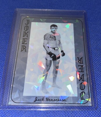 #ad Jack Hermansson The Joker Custom UFC Silver Holo Refractor Prizm MMA Card RC $11.89