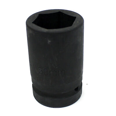 #ad 33mm Deep Impact Socket 1quot; Square Drive 6 Point Metric mm Axle Nut Spindle Air $19.99