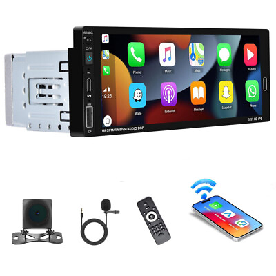 #ad Single 1DIN Android 13 Car Stereo Carplay GPS Navi WiFi Radio 264GB Camera $79.99