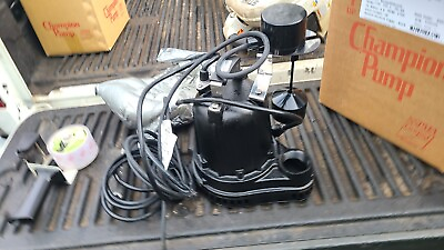 #ad Professional Champion Submersible Effluent Pump Automatic Switch 1 3hp $200.00