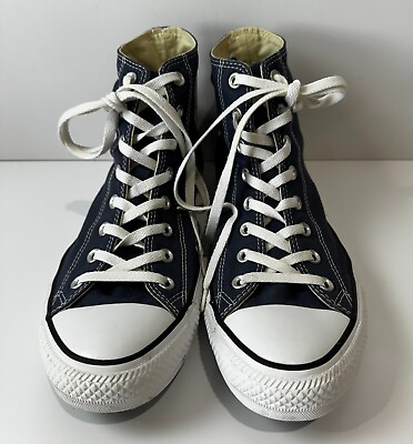 #ad Converse All Star Hi Top Shoes Sneakers Mens 11 Womens 13 Navy Blue M9622 $22.99