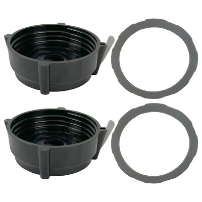 #ad 2 Pack Container Bottom Cap and Rubber Ring Seal for Oster Pro 1200 Blender $21.99