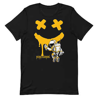 #ad Shirt to Match Jordan Retro 6 Yellow Ochre Astronaut Graffiti Drip Graphic Tee $29.99