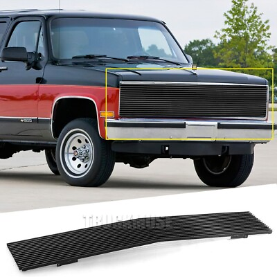 #ad Black Billet Grille For 81 87 Chevy GMC Pickup Suburban Blazer Jimmy Front Grill $124.99