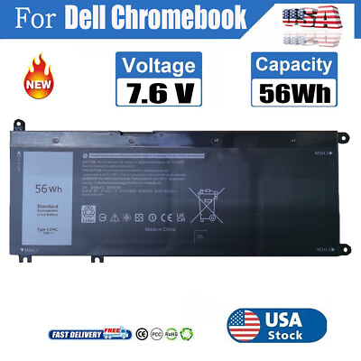 #ad V1P4C VIP4C Battery for Dell Chromebook 13 3380 Inspiron 7486 P80G P94G FMXMT $30.99