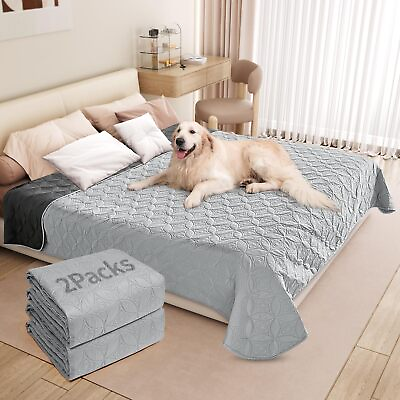 #ad 2 Packs Waterproof Dog Blankets Washable for Large Dog Pet Couch Covers Prot... $65.29