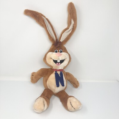 #ad Nestle Nesquik Chocolate Milk Bunny Rabbit Stuffed Plush 14quot; $9.95