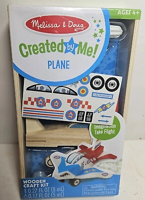 #ad Melissa amp; Doug Created By Me: Plane Wooden Craft Kit  $10.99