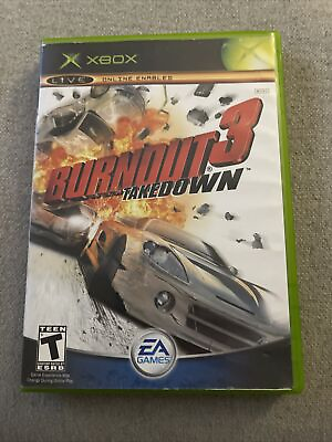 #ad Burnout 3: Takedown Microsoft Xbox 2004 CIB Complete with Manual $11.97