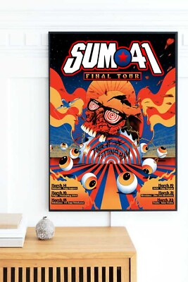 #ad Sum 41 Tour Of The Setting Sum Poster At Our Final Japan Shows $15.99