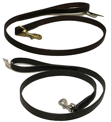 #ad GENUINE LEATHER DOG LEASH Strong Durable Classic Style Amish Handmade in USA $49.97