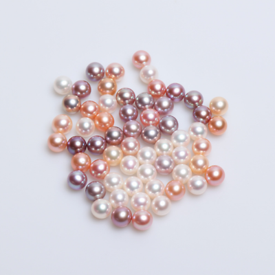 #ad DIY Design Make Your Own Jewelry AAAA Freshwater Near Round Pearls Half Drilled $5.95