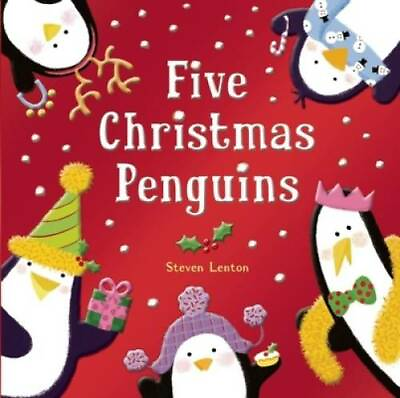 #ad Five Christmas Penguins Board book By Lenton Steven GOOD $4.03