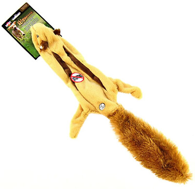 #ad Skinneeez Plush Flying Squirrel Dog Toy $9.98