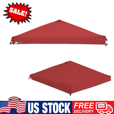 #ad 10#x27; x 10#x27; Top Replacement Cover for Outdoor Canopy Shelter 50 UV protection Red $23.75